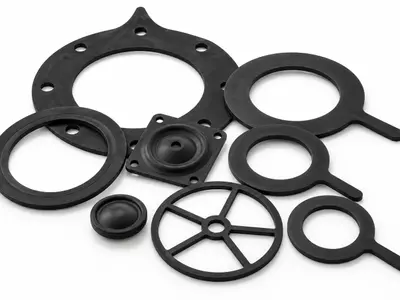 Rubber gaskets and diaphragms